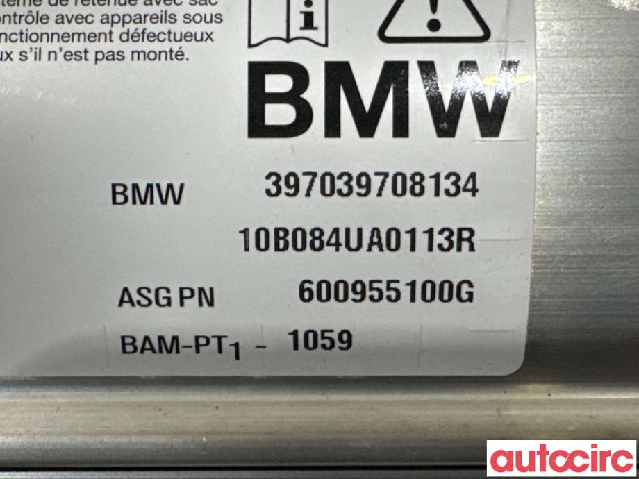 Airbag passasjer til BMW 5-Serie 2003-2010 (E60/E61) (E60/E61) (BMW|72127039708|600955100G|397039708134)