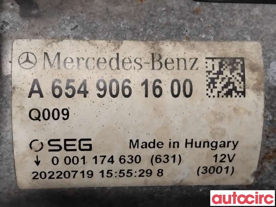 Starter diesel til Mercedes Sprinter 2018-->> (907/910) (907/910) (MERCEDES|A6549061600|0001174630)