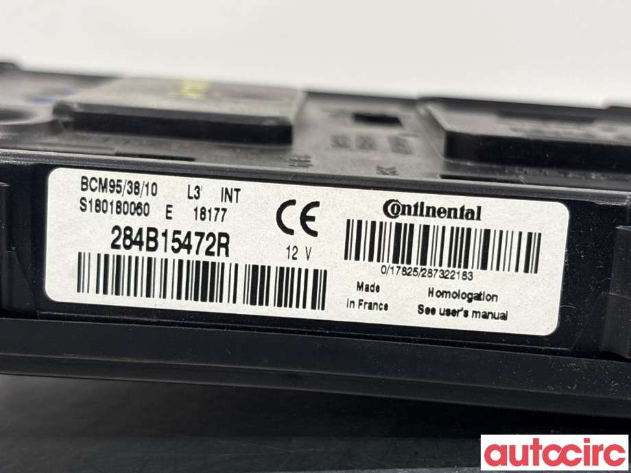 Styreenhet comfort (BCM) til Renault Zoe 2013-2019 (Fase 1) (RENAULT|284B15472R)
