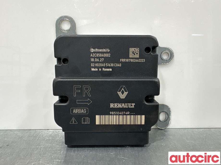 Airbag elektronikk til Renault Zoe 2013-2019 (Fase 1) (RENAULT|985104074R)