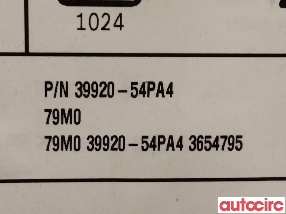 Multimedia display (MCU - Media Controller Unit) til Suzuki Vitara 2015-->> (Type IV)  (SUZUKI|39920-54PA4-DB7|39920-54PA4)