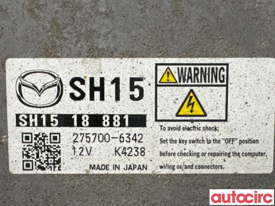 Styreenhet motor til Mazda 6 2015-2018 (Type III, Fase 2)  (MAZDA|SH15-18-881A|275700-6342|SH1581881)