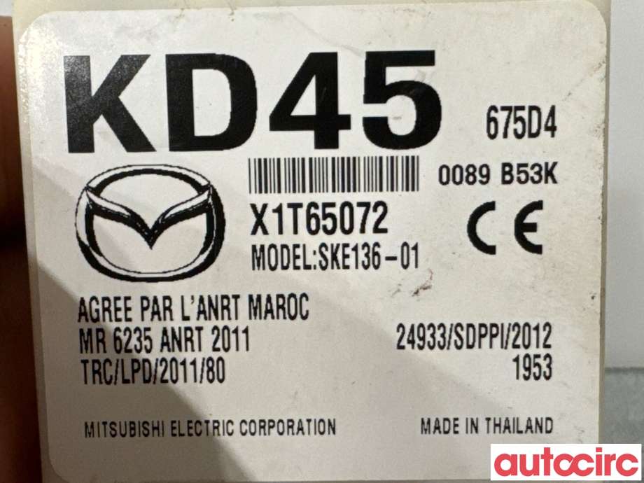 Styreenhet nøkkelfri/keyless til Mazda 6 2015-2018 (Type III, Fase 2) (MAZDA|KD45-67-5D4A|SKE136-01|KD45675D4)