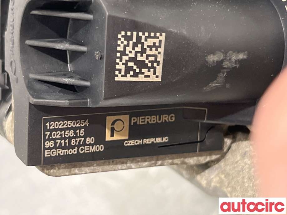 EGR-ventil til Citroën Berlingo 2008-2015 (Type II, Fase 1)  (CITROEN|1638158580|70215615|9671187780)