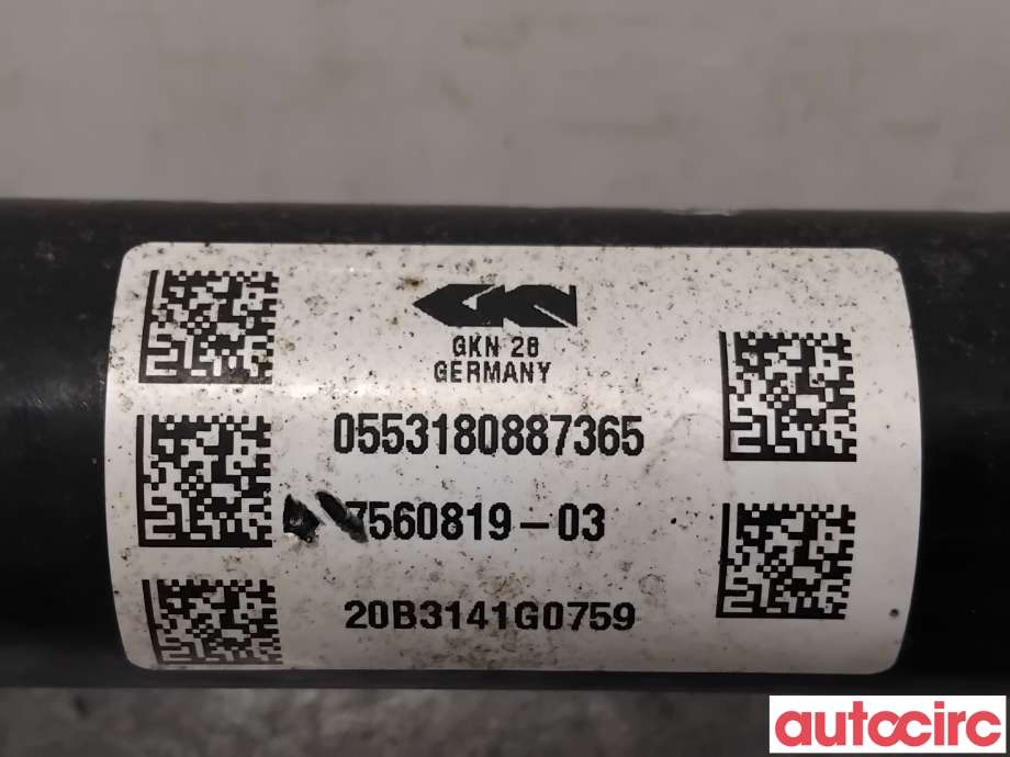 Drivaksel venstre bak, elbil til BMW iX3 2021-->>  (BMW|33207560819||7560819)