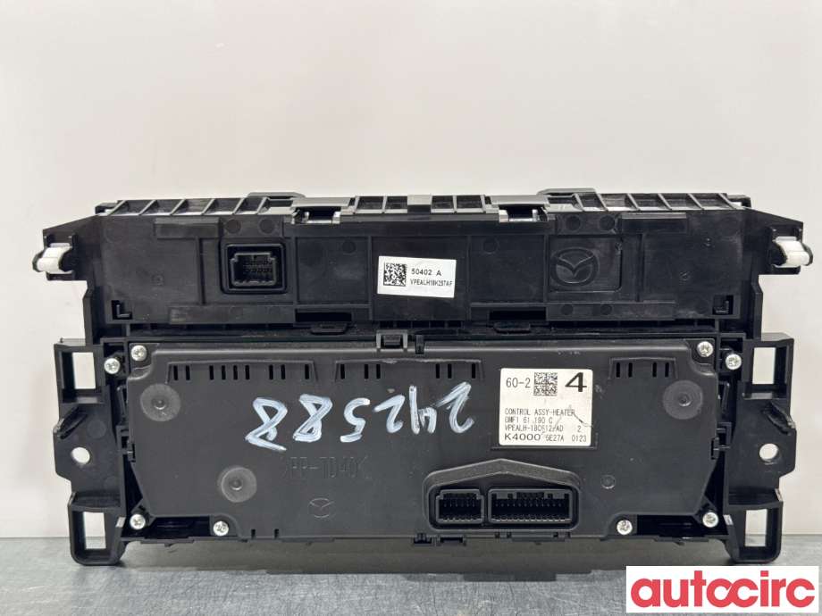 Varmeapparat betjening til Mazda 6 2015-2018 (Type III, Fase 2)  (MAZDA|GMF1-61-190C|)