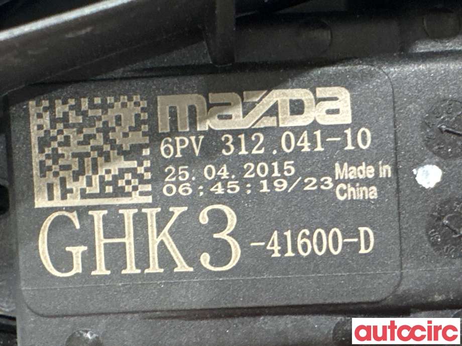 Pedal gass til Mazda 6 2015-2018 (Type III, Fase 2)  (MAZDA|GHK3-41-600G|6PV312041-10|GHK3-41600-D)