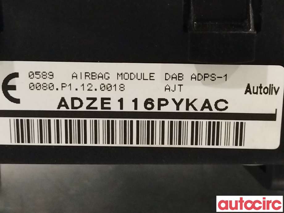 Airbag rattpute til Toyota Prius 2016-2023 (Type IV) (combi) (combi) (TOYOTA|4513047241C0|ADZE116PYKAC)