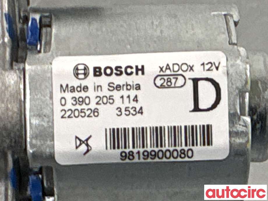 Viskermotor bakrute til Peugeot 2008 2019-->> (Type II)  (PEUGEOT|9819900080)