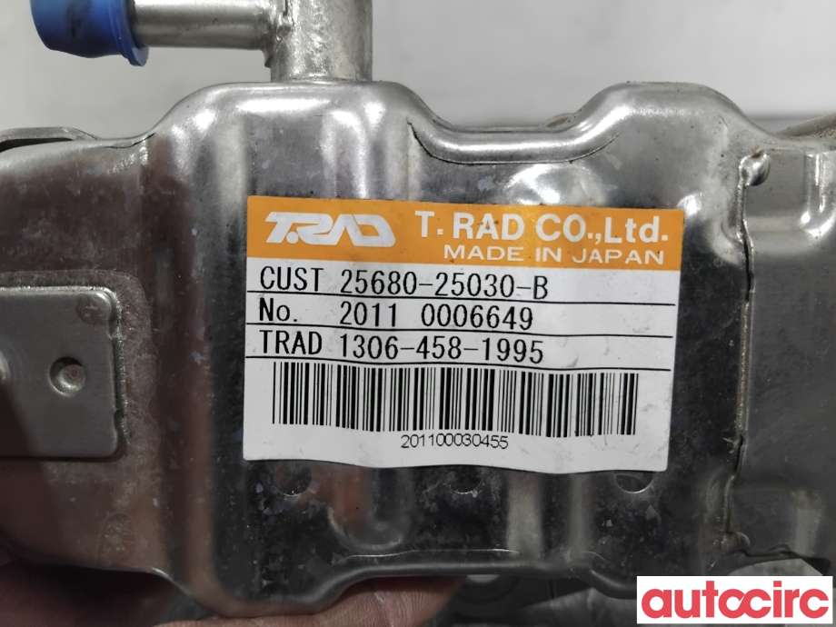 EGR-kjøler til Toyota RAV4 2019-->> (Type V)  (TOYOTA|2568025030|1306-458-1995|25680-25030)