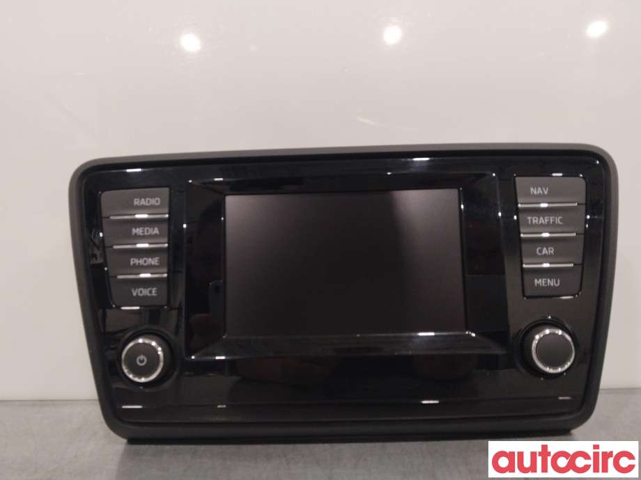 Multimedia display (MCU - Media Controller Unit) til Škoda Octavia 2013-2016 (Type III, Fase 1) (SKODA|5E0919605D|QFSD104D)