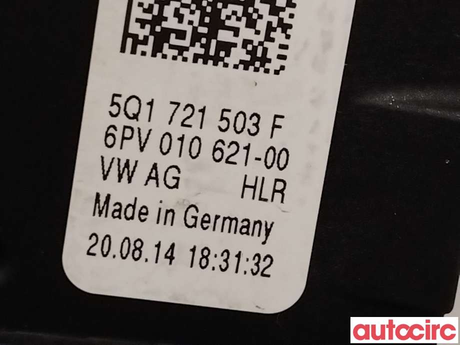 Pedal gass til Škoda Octavia 2013-2016 (Type III, Fase 1) (SKODA|5Q1721503H|5Q1721503F)