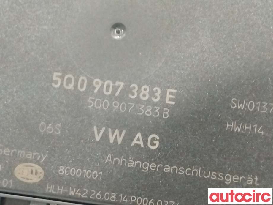 Styreenhet diverse til Škoda Octavia 2013-2016 (Type III, Fase 1)  (SKODA|5Q0907383E|)