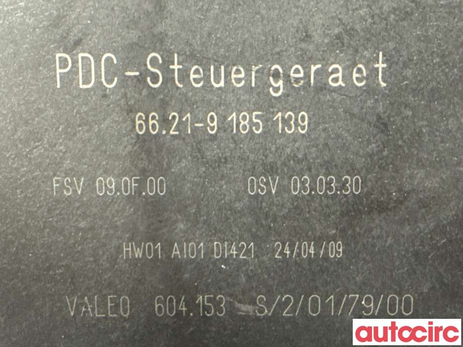 Styreenhet parkering til BMW X5 2007-2013 (E70) (E70) (BMW|66209145158||6621-9185139)