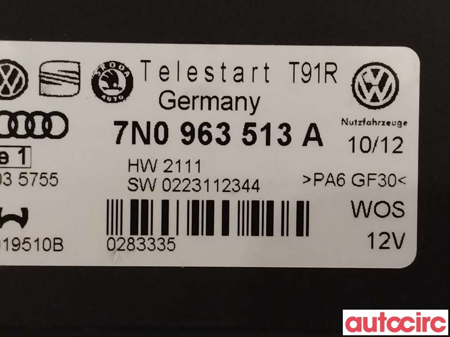 Styreenhet diverse til VW Passat 2011-2015 (B7) (B7) (VOLKSWAGEN|7N0963513B|7N0963513A)