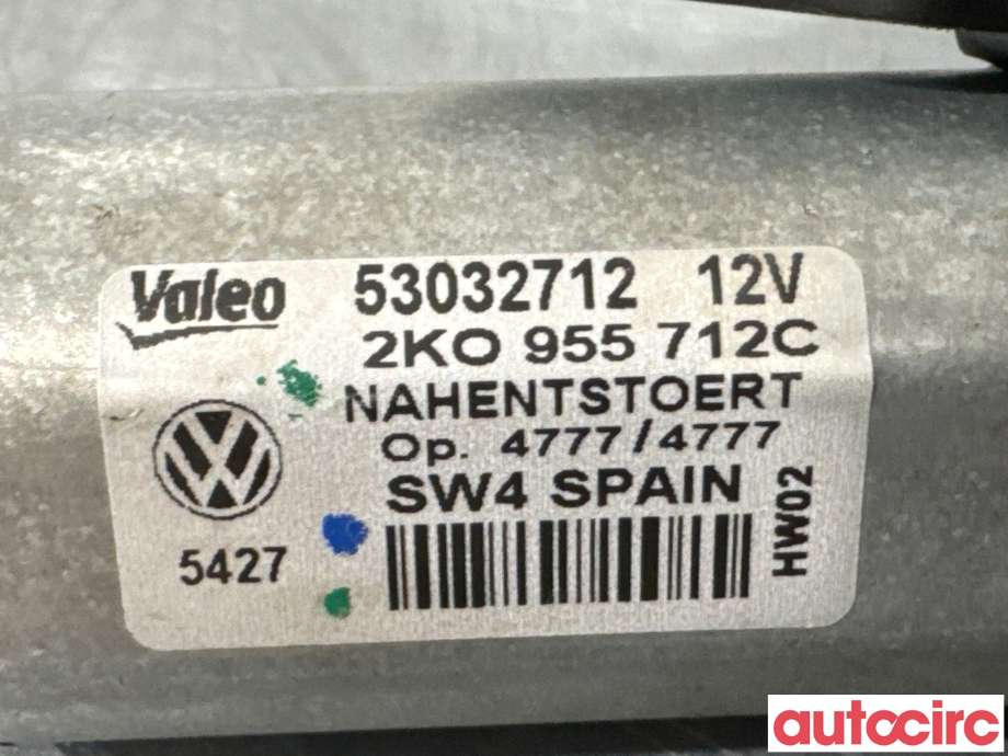 Viskermotor bakrute til VW Caddy 2004-2010 (Type III, Fase 1)  (VOLKSWAGEN|2K0955712C|53032712|2K0955712F)