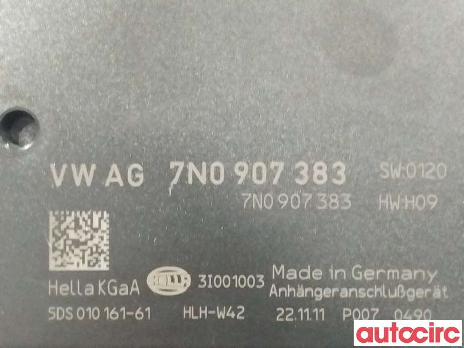Styreenhet hengerfeste til VW Passat 2011-2015 (B7) (B7) (VOLKSWAGEN|7N0907383A|7N0907383)