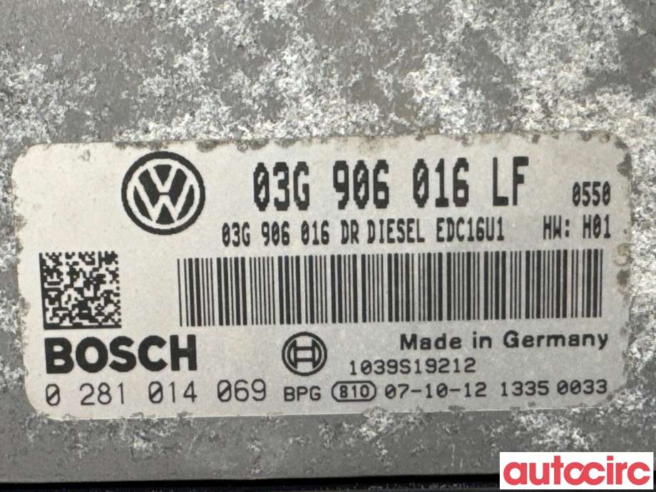 Styreenhet motor til VW Caddy 2004-2010 (Type III, Fase 1)  (VOLKSWAGEN|03G906016LF|0281014069)