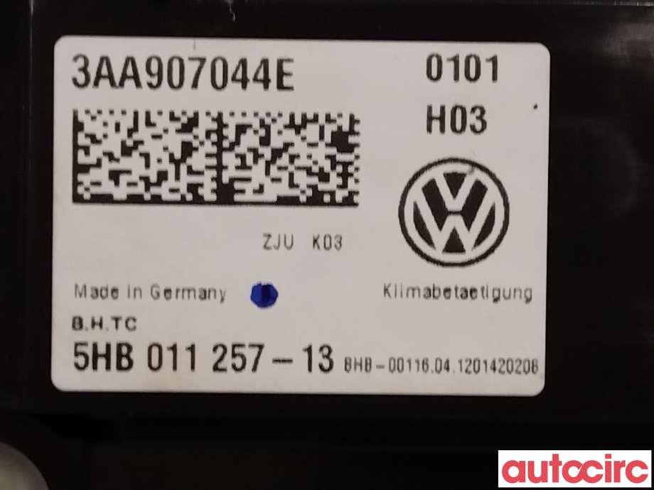 Varmeapparat betjening til VW Passat 2011-2015 (B7) (B7) (VOLKSWAGEN|3AA907044BD||3AA907044CM)