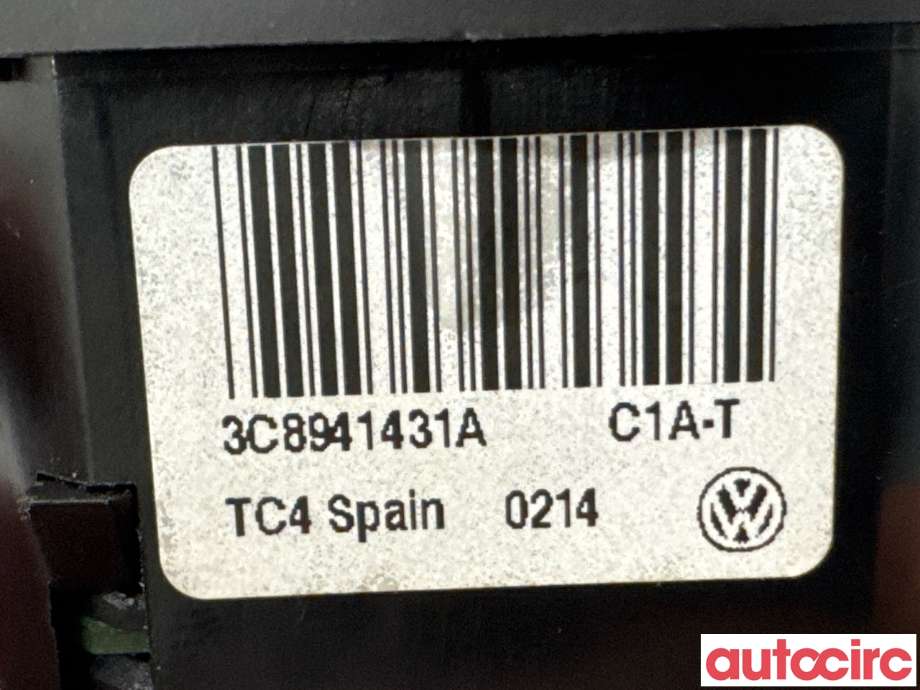 Bryter lys til VW Caddy 2010-2015 (Type III, Fase 2) (VOLKSWAGEN|3C8941431A|)