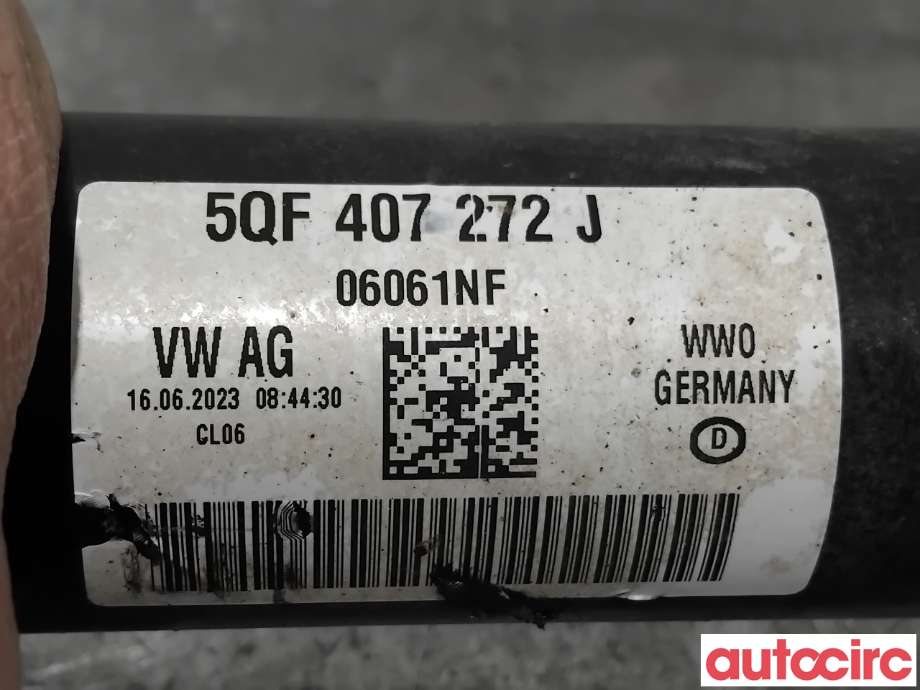 Drivaksel høyre foran til VW Caddy 2020-->> (Type IV)  (VOLKSWAGEN|5QF407272J||5QF407762AX)