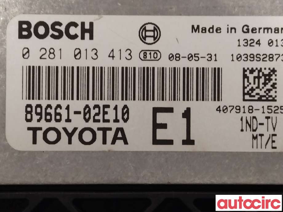 Styreenhet motor til Toyota Corolla 2007-2013  (TOYOTA|8966002K30|8966102E10)