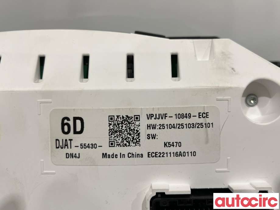 Instrumentpanel til Mazda MX-30 2020-->>  (MAZDA|DJAT-55-430)