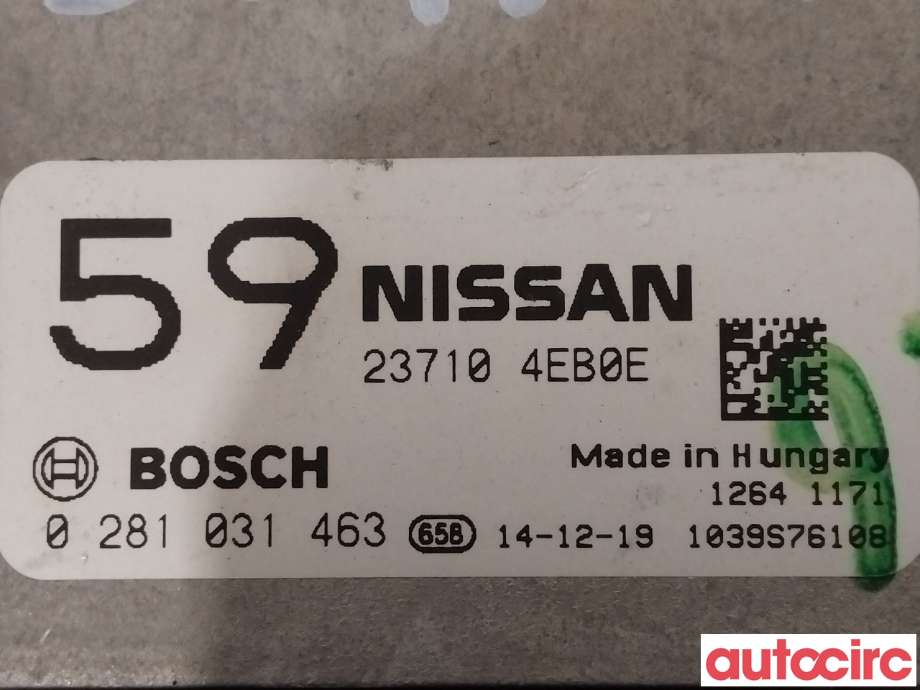 Styreenhet motor til Nissan Qashqai 2014-2021 (Type II)  (NISSAN|237104EB0E)