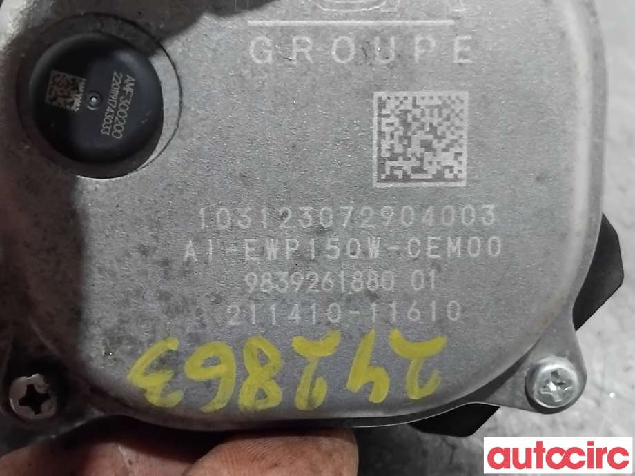 Sirkulasjonspumpe til Peugeot e-3008 2023-->>  (PEUGEOT|9839261880|211410-11610)