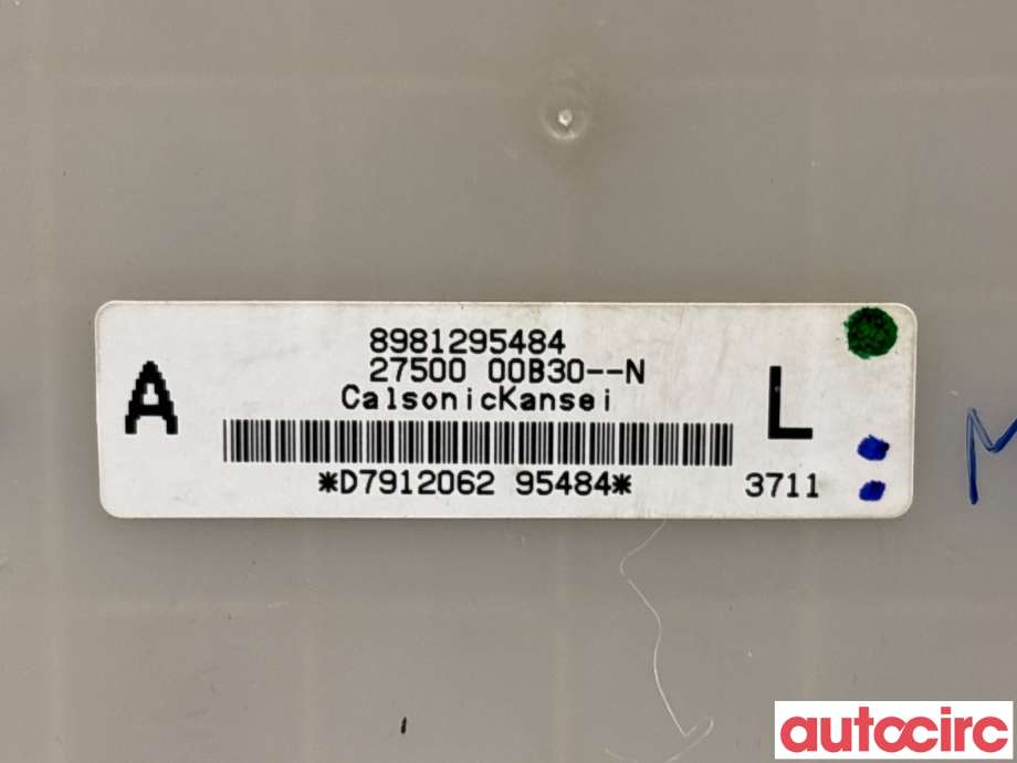Varmeapparat betjening til Isuzu D-Max 2012-2017 (Type II, Fase 1) (ISUZU|8981295486||8981295484)