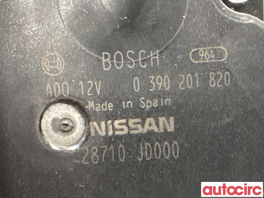 Viskermotor bakrute til Nissan Qashqai 2010-2014 (Type I, Fase 2) (NISSAN|28710JD000|0390201820)