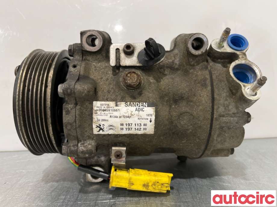 Aircondition kompressor til Peugeot Boxer 2014-->> (Type III, Fase 2) (PEUGEOT|1671554080|SD7V161876|9819711380)
