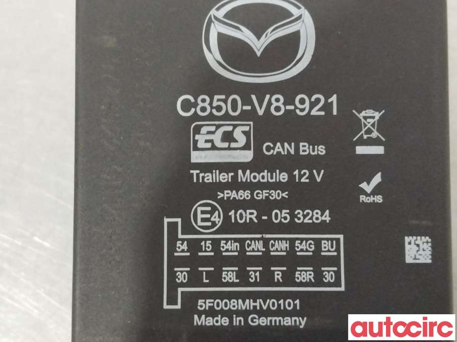 Styreenhet hengerfeste til Mazda CX-5 2012-2017 (Type I)  (MAZDA|NO NR||C850-V8-921)
