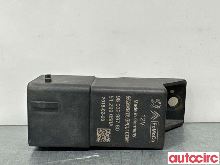 Rele gløde til Ford Transit Connect 2018-->> Type II, Fase 2 (FORD|1872379|51299058A|9803299780)