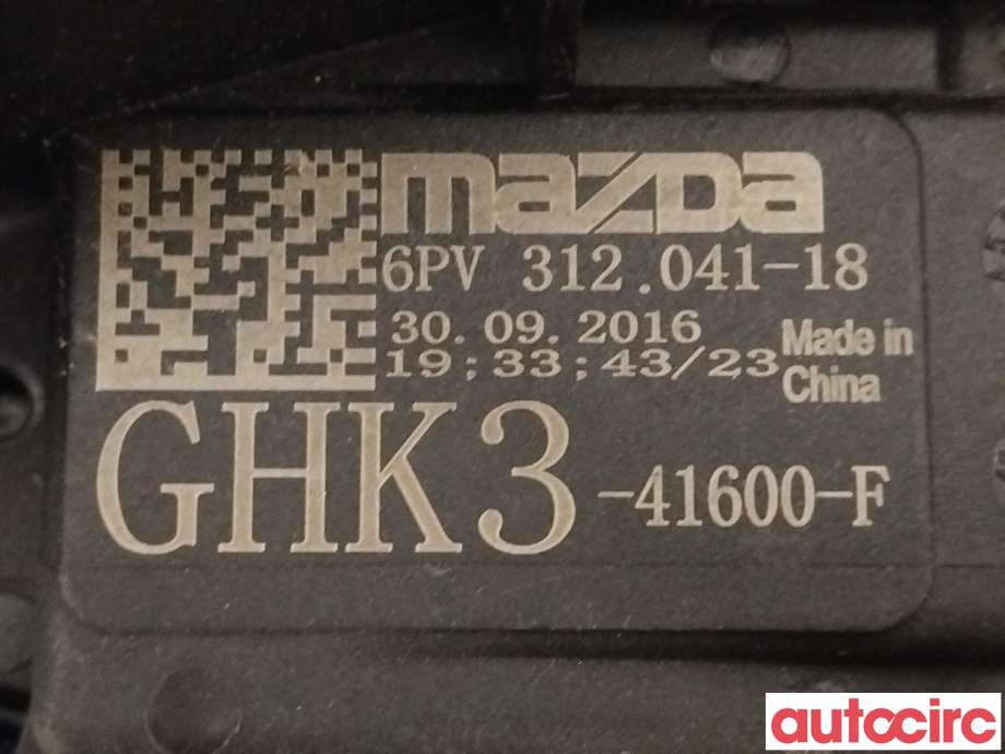 Pedal gass til Mazda CX-5 2012-2017 (Type I)  (MAZDA|GHK3-41-600G|GHK3-41600-F)