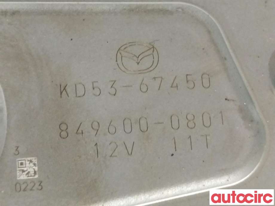 Viskermotor bakrute til Mazda CX-5 2012-2017 (Type I)  (MAZDA|KD53-67-450|KD53-67450)