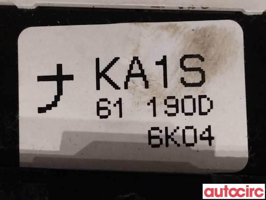 Varmeapparat betjening til Mazda CX-5 2012-2017 (Type I)  (MAZDA|KA1S-61-190D|KA1S61190D)