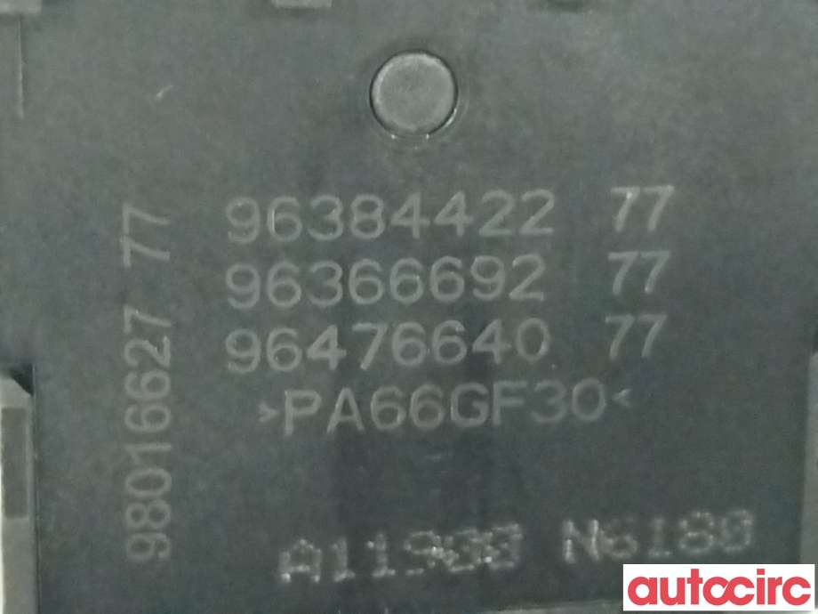 Bryter diverse til Peugeot Partner 2015-2019 (Type II, Fase 2)  (PEUGEOT|96366692ZD|9636669277)
