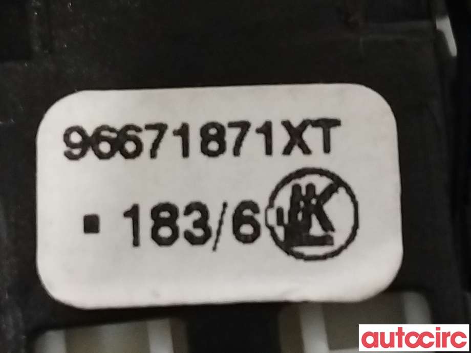 Bryter diverse til Peugeot Partner 2015-2019 (Type II, Fase 2)  (PEUGEOT|96671871XT|)