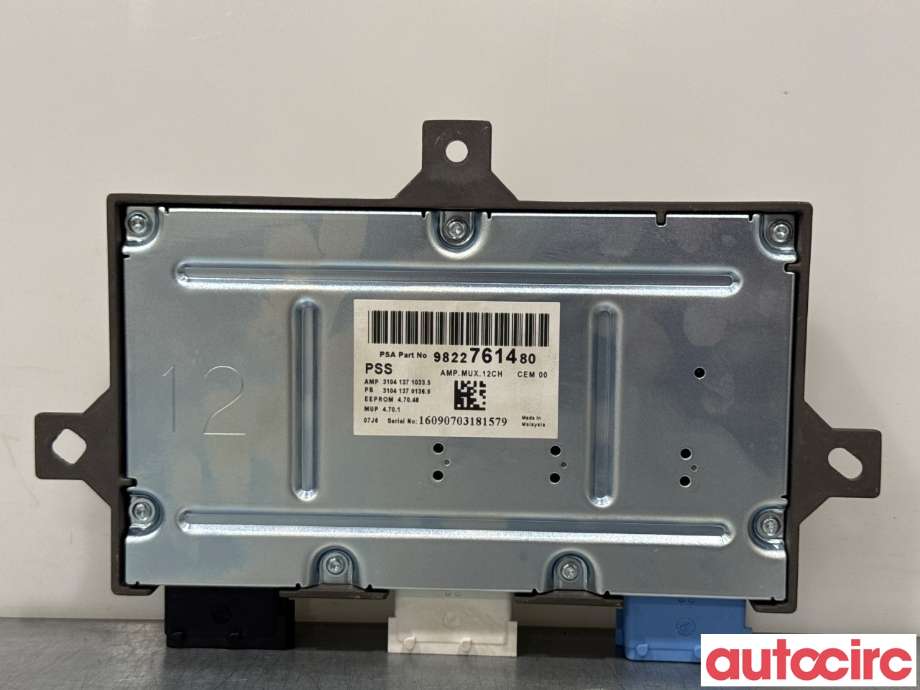 Bilstereo forsterker til Peugeot 3008 2016-->> (Type II)  (PEUGEOT|1617429080||1634181480)