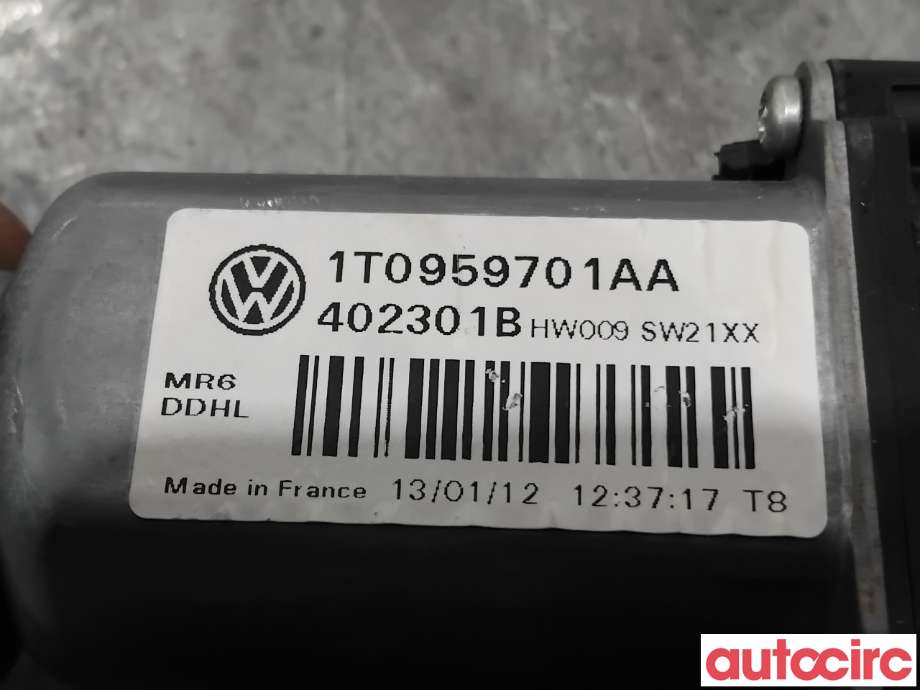 Ruteheis venstre foran til Škoda Octavia 2009-2013 (Type II, Fase 2)  (SKODA|1T0959701AF|402301B|1T0959701AA)