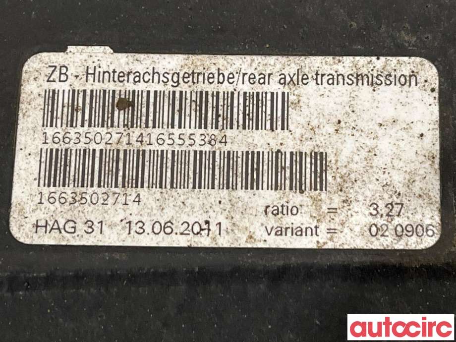 Kardang klokke bak til Mercedes ML 2011-2015 (Fase 1) (W166) (W166) (MERCEDES|A1663502714)