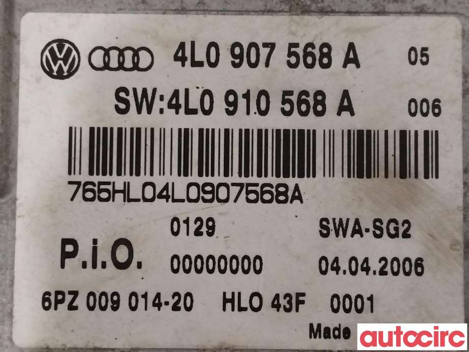Sensor radar til Audi Q7 2006-2010 (Type I, Fase 1) (AUDI|4L0910568B|4L0907568A)