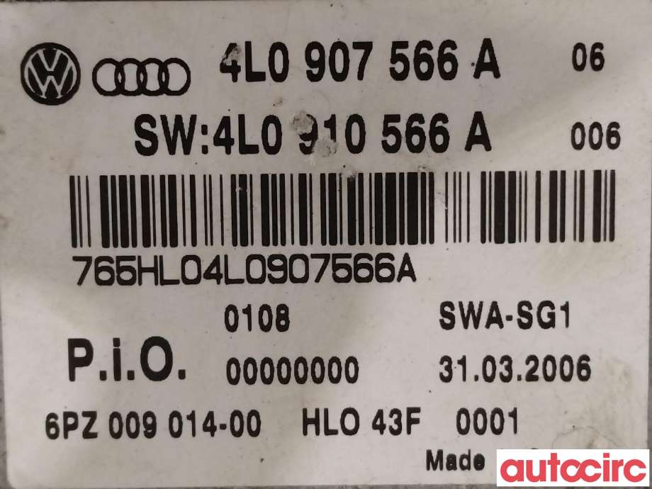 Sensor radar til Audi Q7 2006-2010 (Type I, Fase 1)  (AUDI|4L0910566B|4L0907566A)