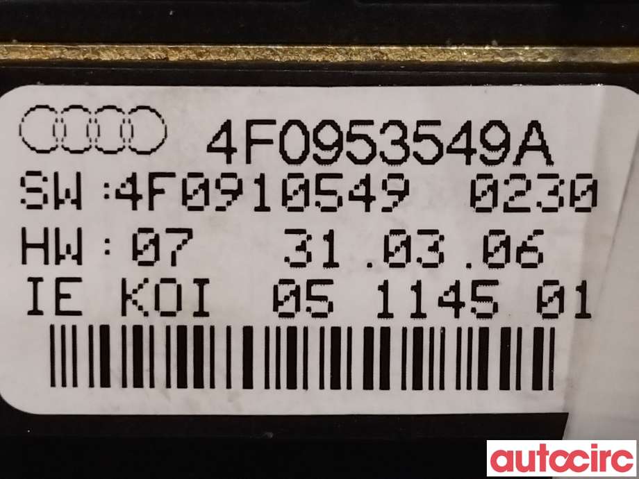 Bryter combi til Audi Q7 2006-2010 (Type I, Fase 1)  (AUDI|4E0953513K|4E0953503G|4E0953541B)
