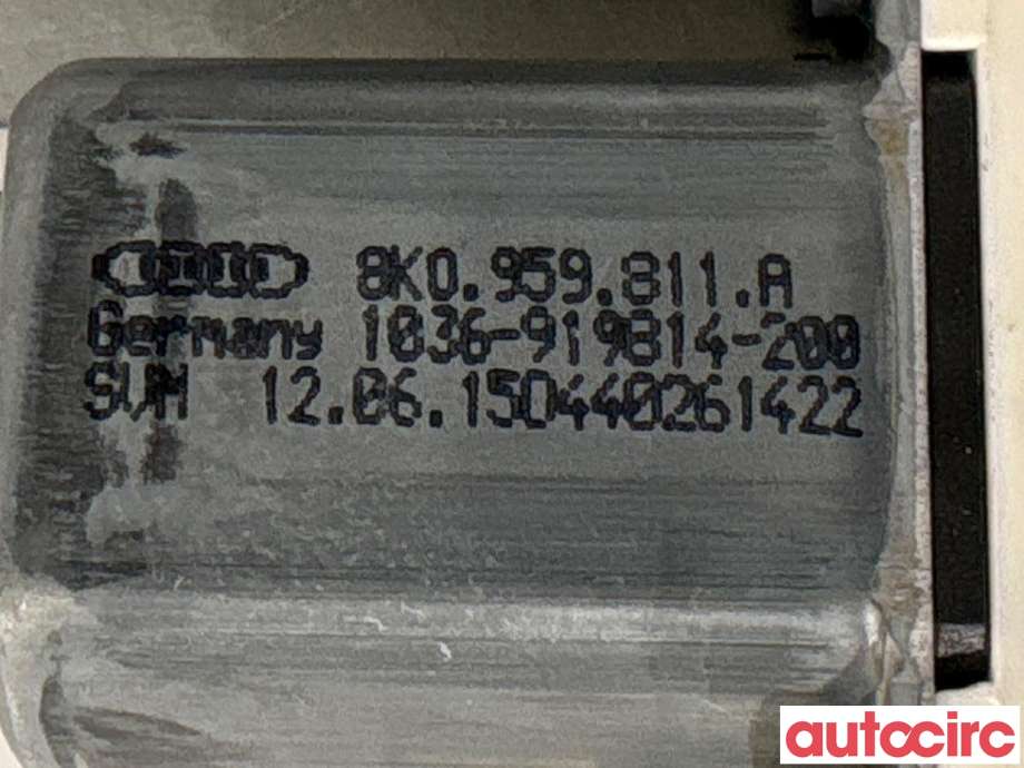 Ruteheis venstre bak til Audi A4 2007-2014 (Type IV) (B8) (B8) (AUDI|8K0959811A|)