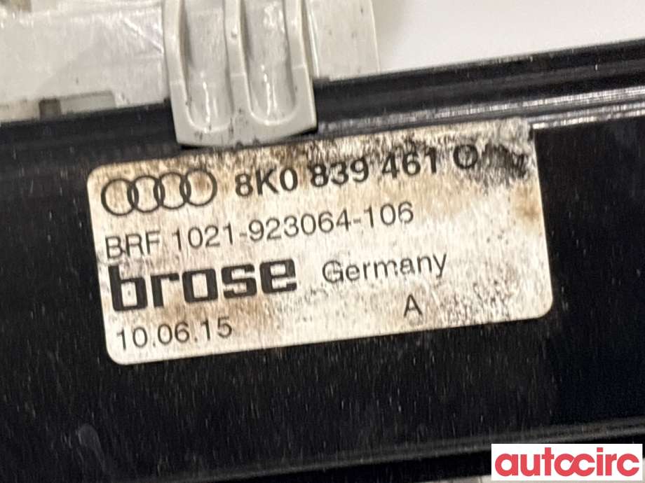 Ruteheis venstre bak til Audi A4 2007-2014 (Type IV) (B8) (B8) (AUDI|8K0839461C)