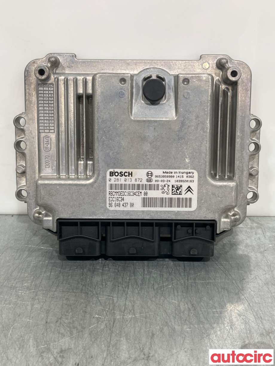 Styreenhet motor til Citroën C5 2008-2017 (Type II)  (CITROEN|1677640980|0281013872|9664843780)