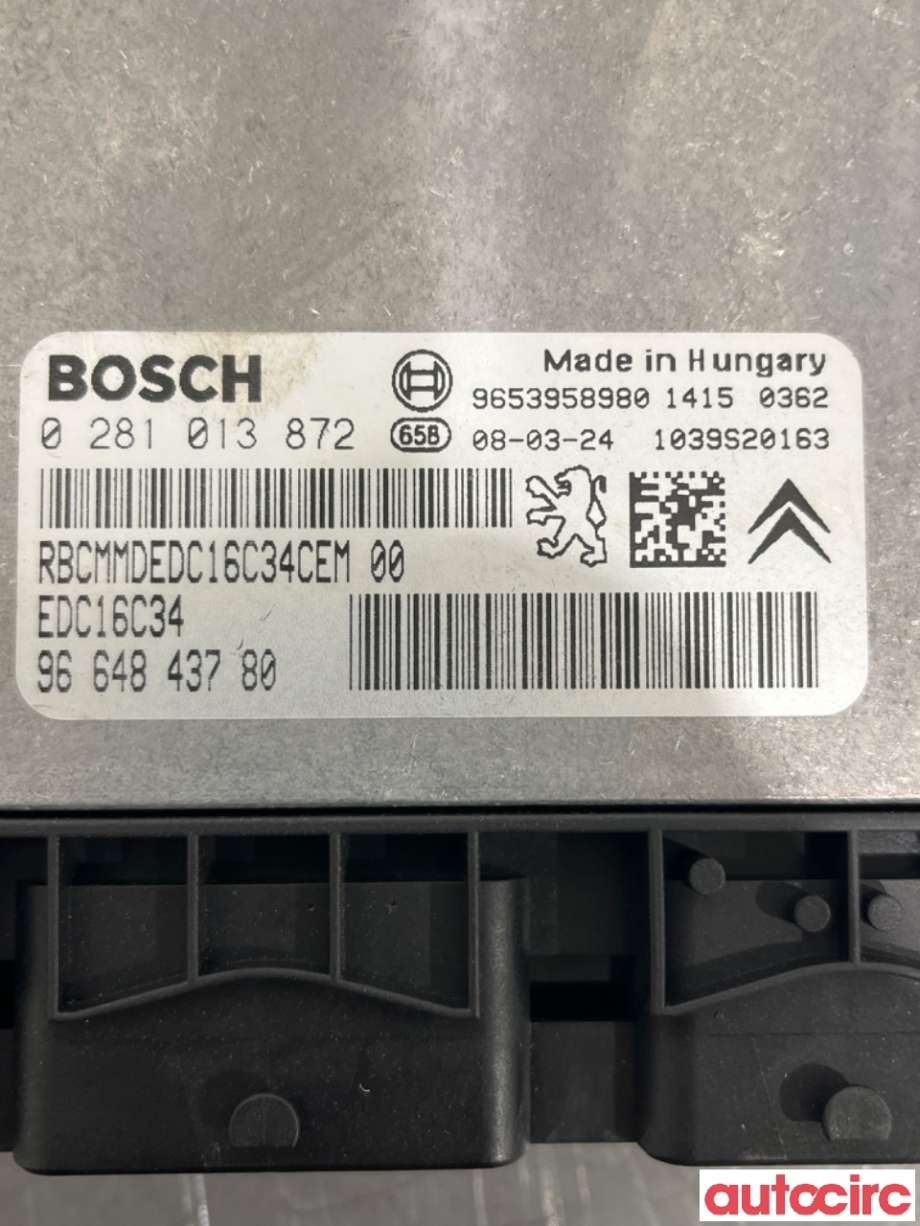 Styreenhet motor til Citroën C5 2008-2017 (Type II)  (CITROEN|1677640980|0281013872|9664843780)