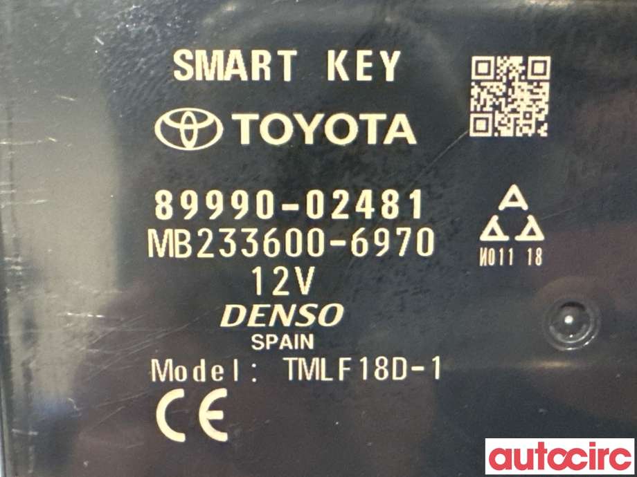 Styreenhet nøkkelfri/keyless til Toyota Corolla 2019-->>  (TOYOTA|899H002061|MB233600-6970|89990-02481)